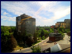 View towards Rosedale Park from the library